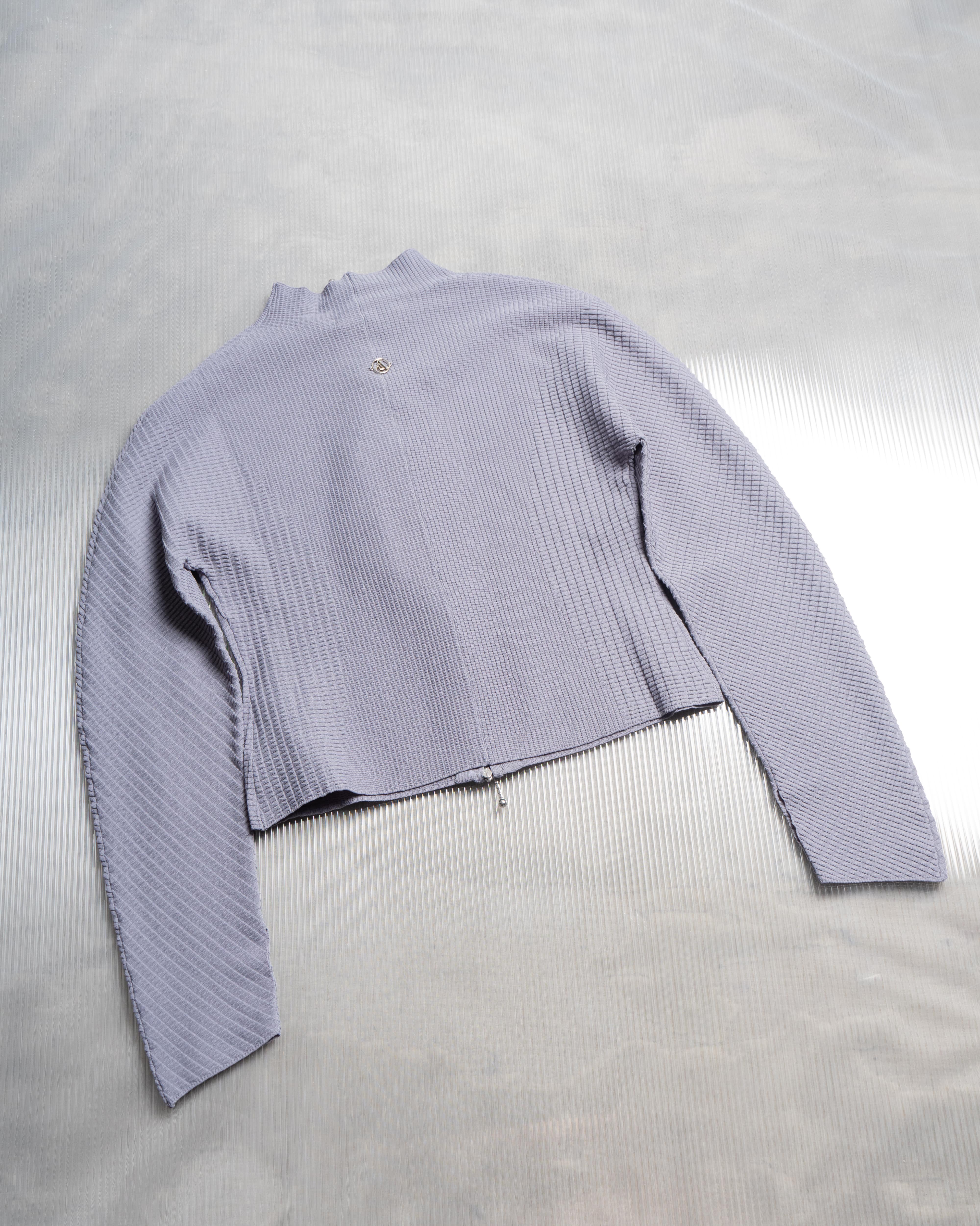 Soft-Weave L/S Knitted Top - Slate Blue - Image 5