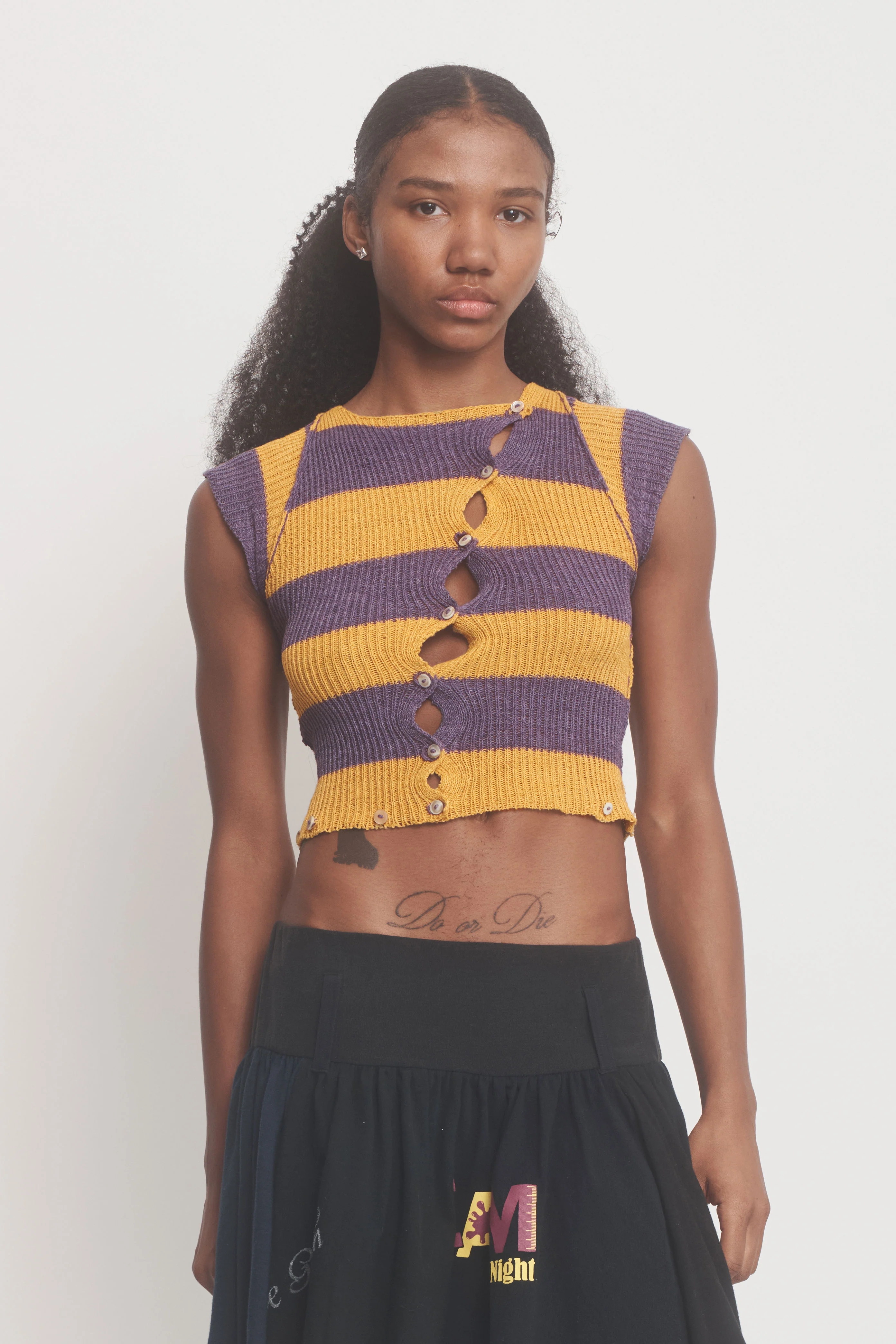 Final Girl Top - Purple/Yellow - Image 3