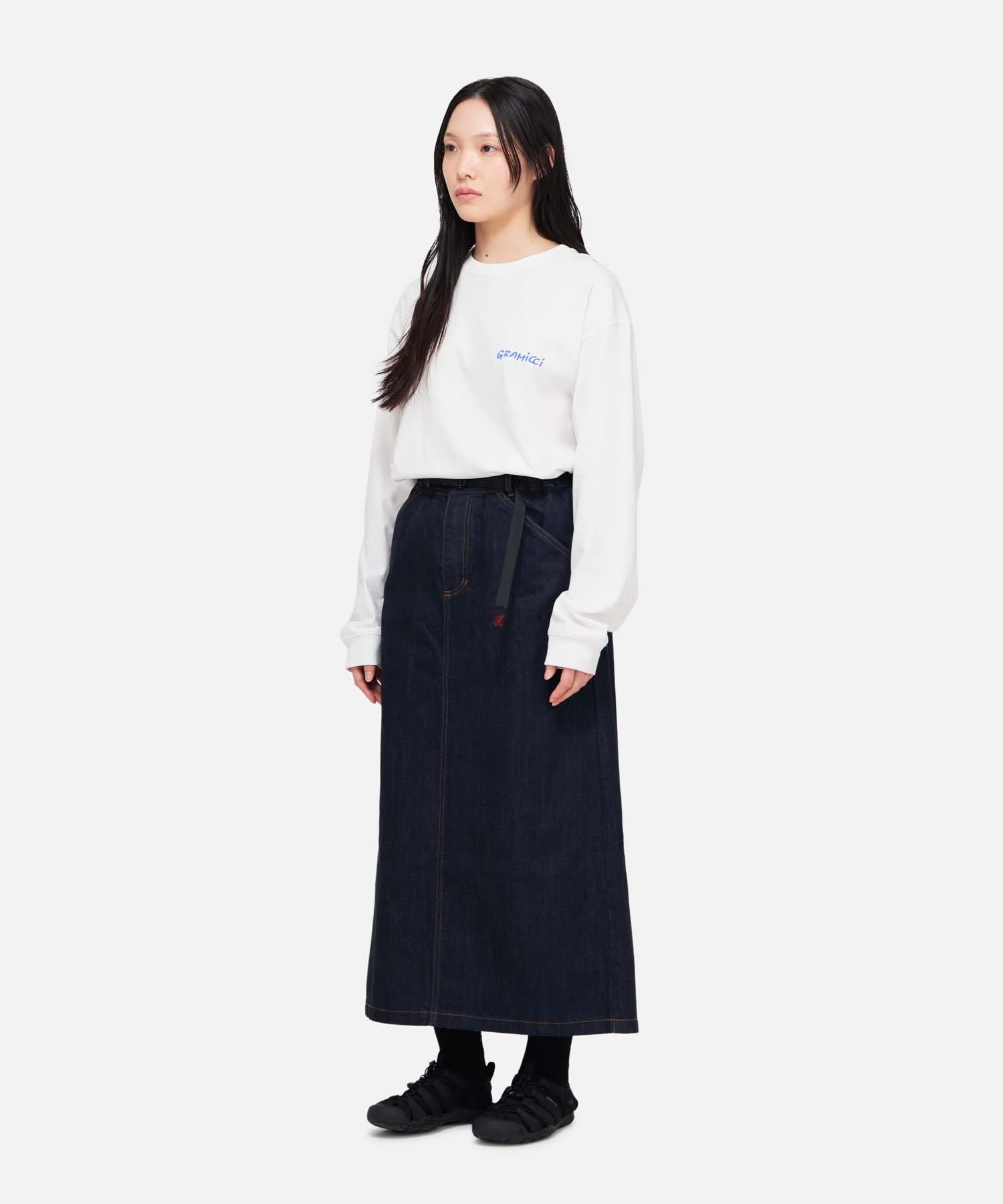 Japanese Denim Skirt - Indigo - Image 7