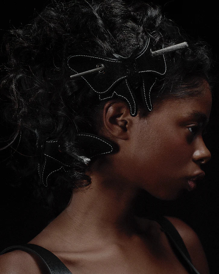 Moth Hair Pin - Black - Image 3