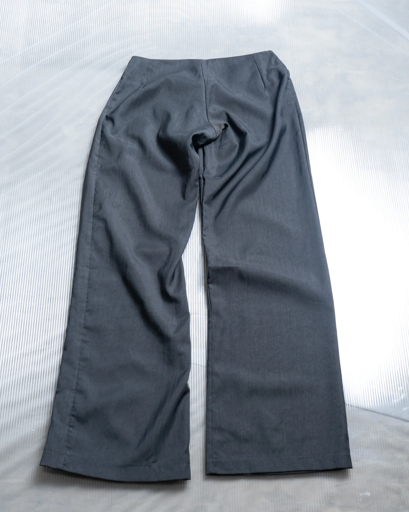 Zip Through Trousers - Grey - Image 5