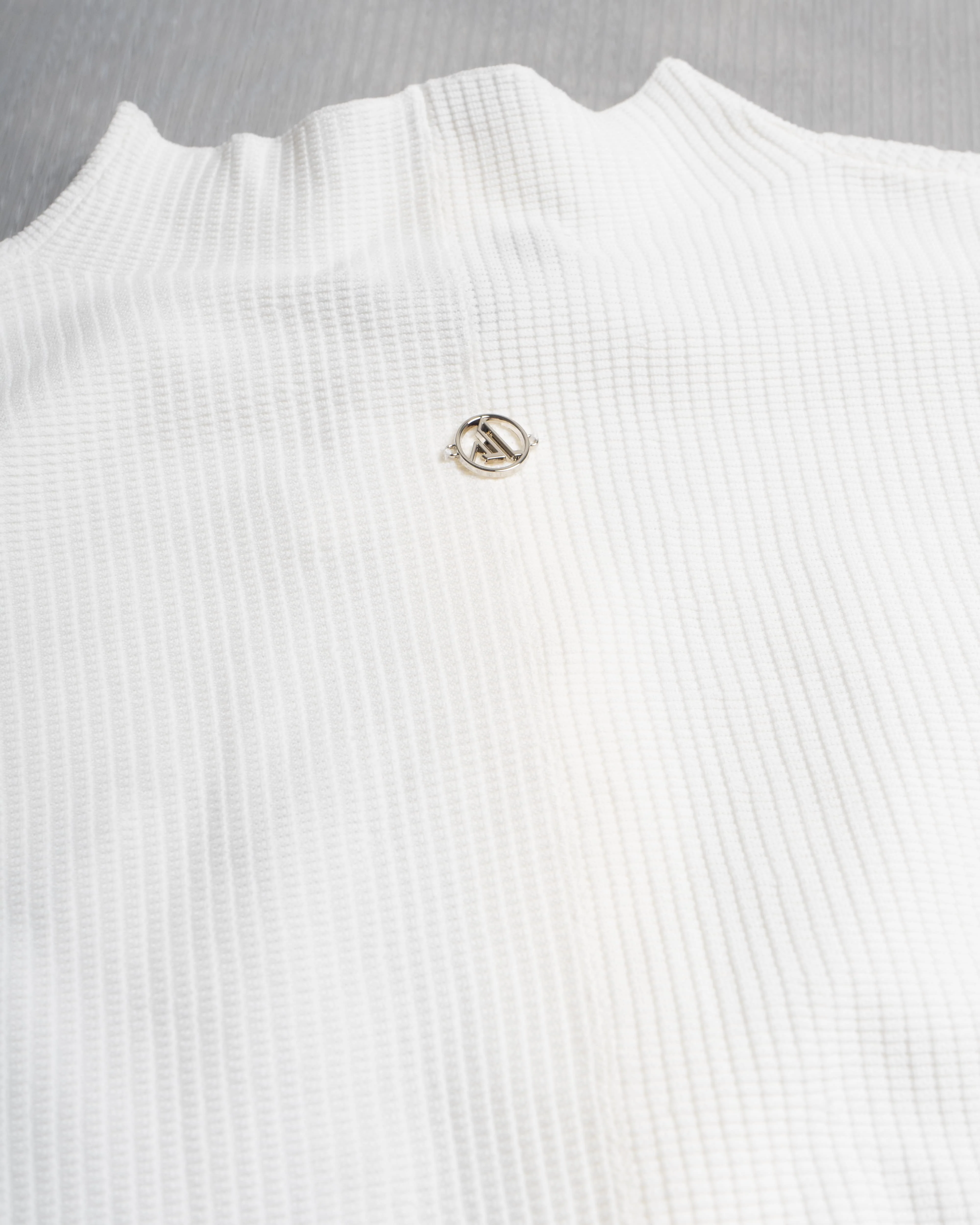 Soft-Weave L/S Knitted Top - White - Image 4