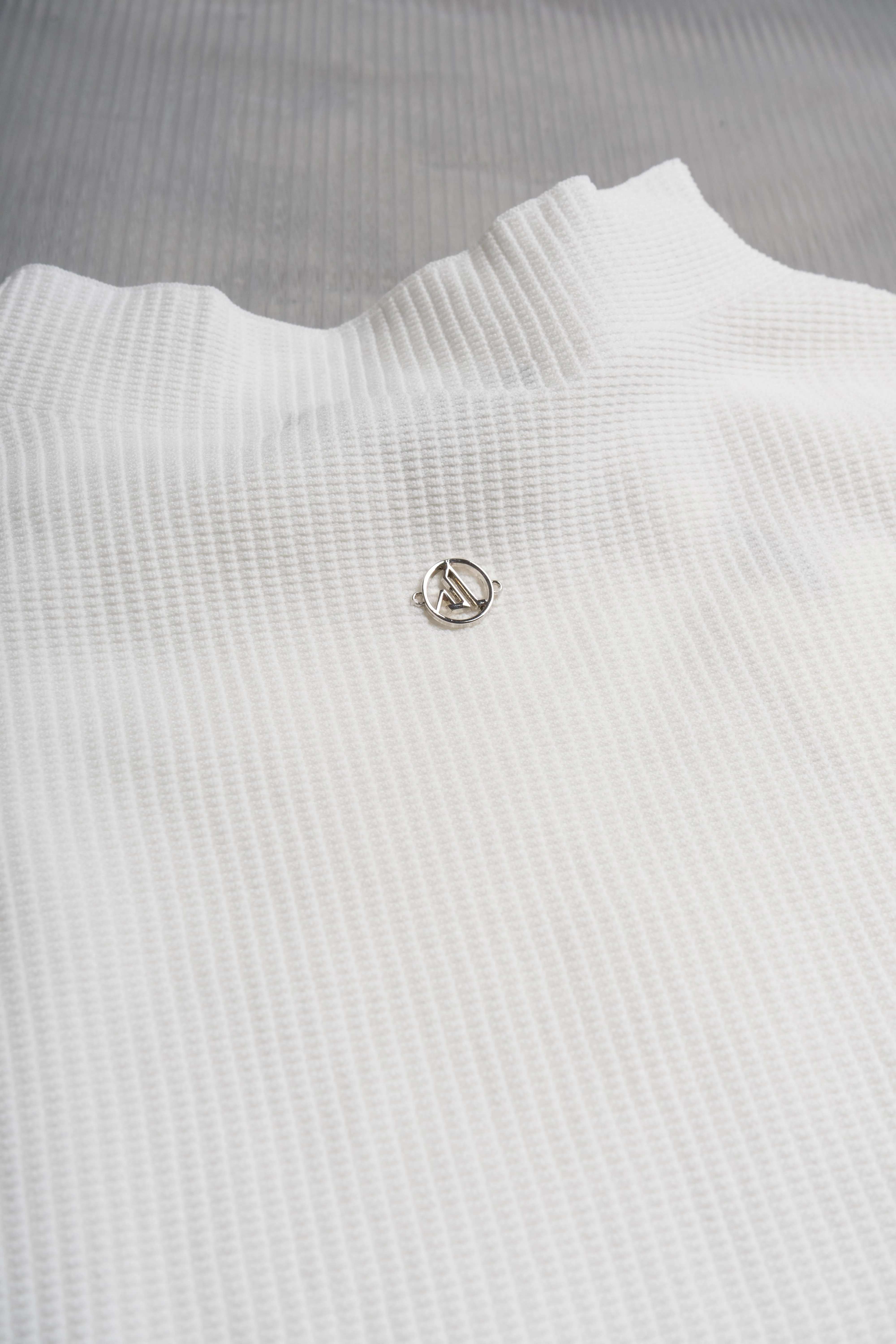 Soft-Weave S/S Knitted Top - White - Image 3