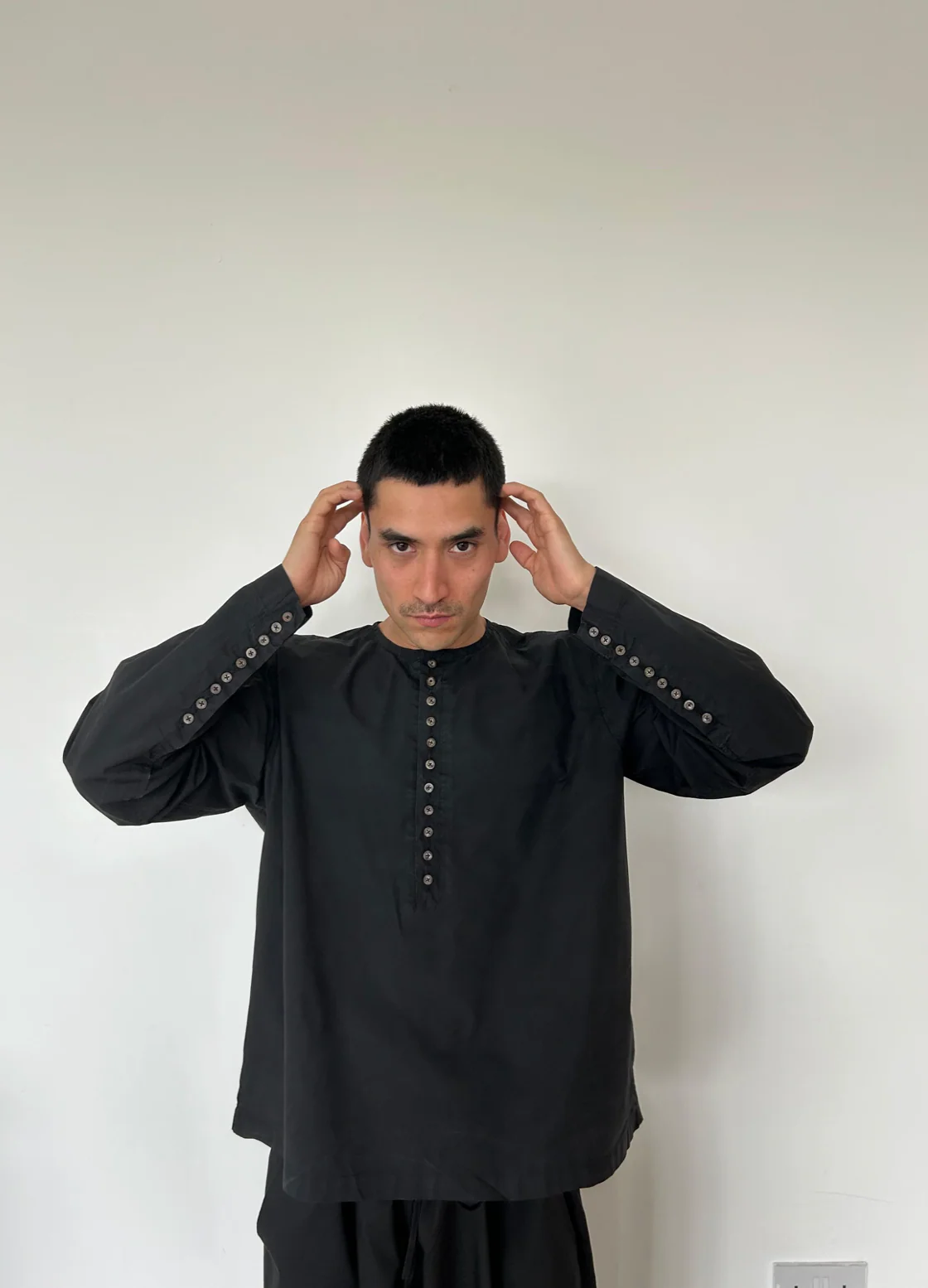 Romain Top - Black - Image 3